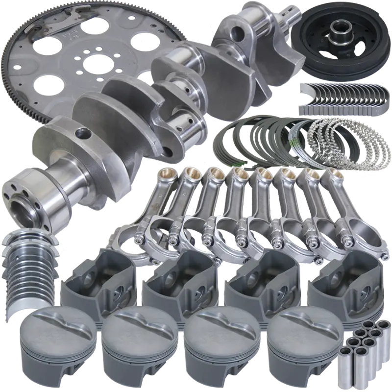 Eagle Chevy 350 1Pc 3.750In Crank 5.700In I-Beam Rods 4.060In Pistons 153 Tooth Fp Balanced Assembly 2