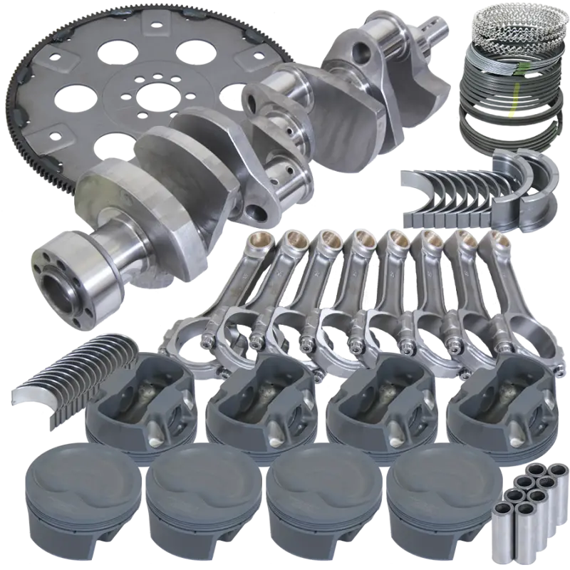 Eagle Chevy 350 1Pc 3.750In Crank 6.000In I-Beam Rod 4.060In Pistons 168 Tooth Fp Balanced Assembly 1