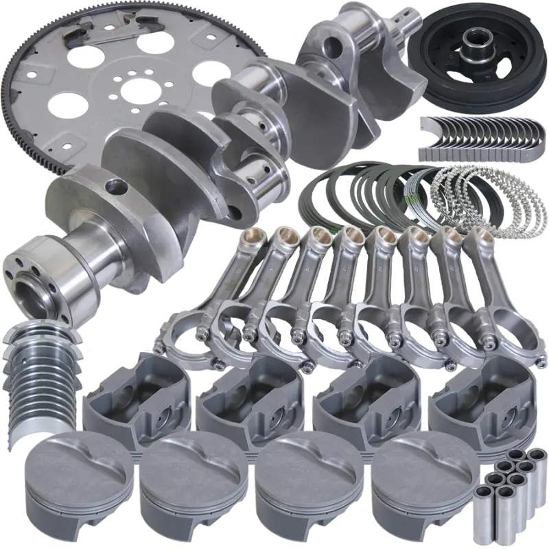 Eagle Chevy 350 1Pc 3.750In Crank 6.000In I-Beam Rods 4.060In Pistons 168 Tooth Fp Balanced Assembly 2