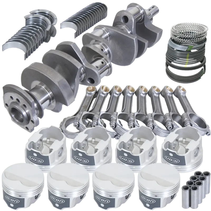 Eagle Chevy 350 3.480In Crank 5.700In I-Beam Rods -3.7Cc Flat Top 4.030In Pistons Rotating Assembly 1