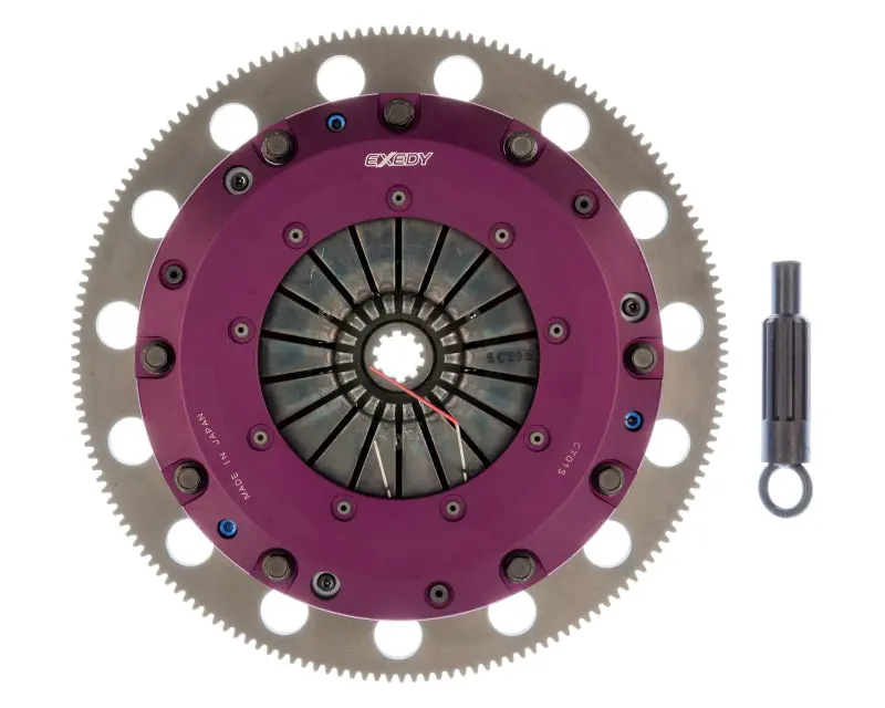 Exedy 96-10 Ford Mustang 4.6L Cerametallic Hyper Twin Clutch 10 Teeth 6 Bolt 1