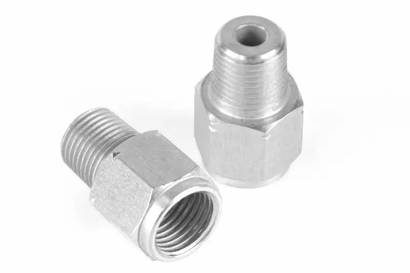 Haltech M10 X 1.0 To 1/8 Npt Adaptor Thread M10 X 1.0 Female To 1/8Nptf Male 1