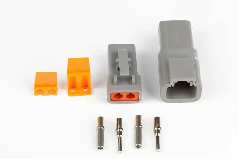 Haltech Matching Set Of Deutsch Dtp-2 Connectors (25 Amp) Plug & Pins 1