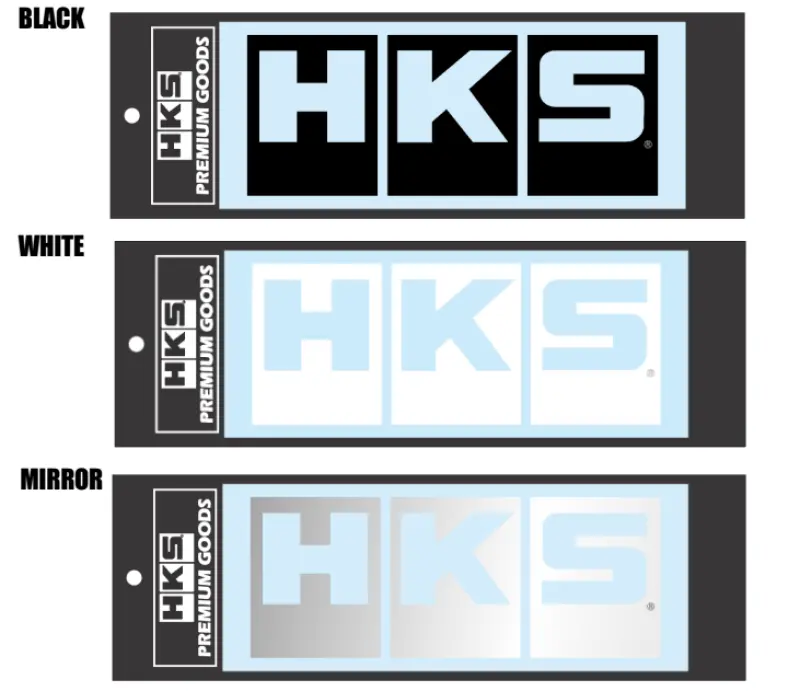 Hks Logo Sticker W220 Black 1