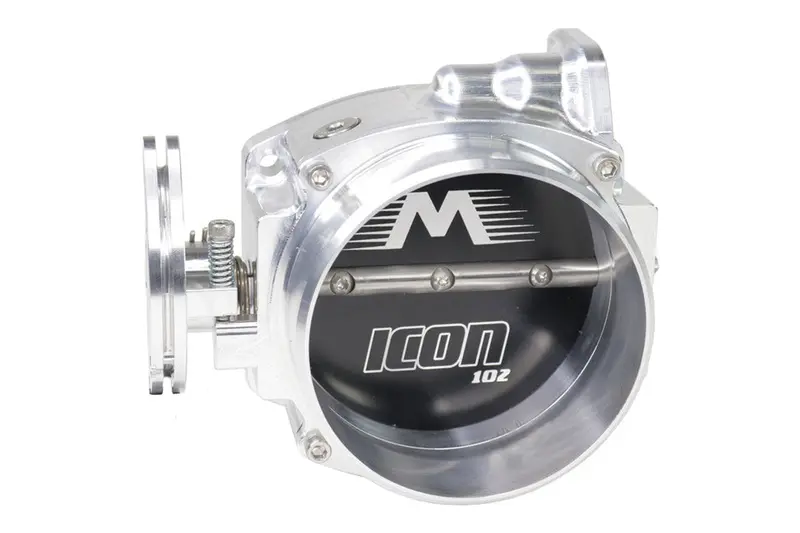 Icon 102/105Mm Cable Drive Throttle Body (Black) W/ Interchangeable Connection Bare 1