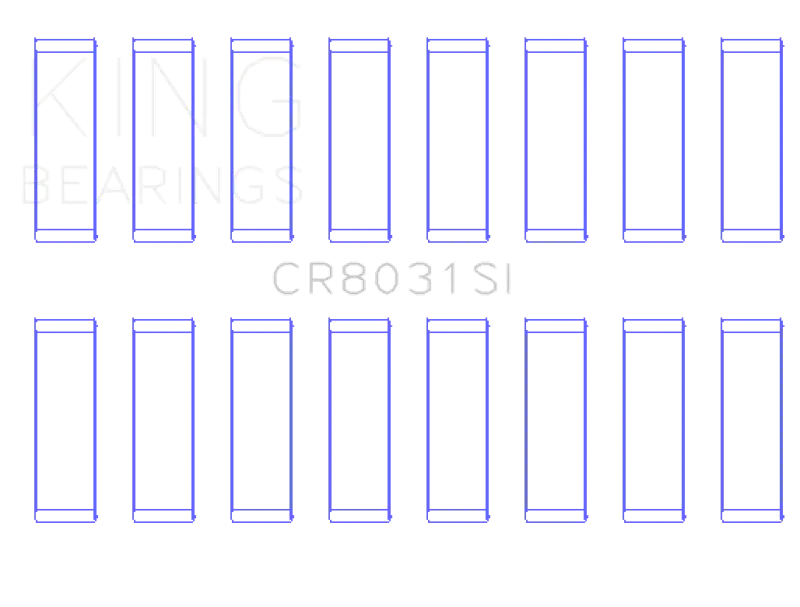 King Engine Bearings Chrysler Jeep V8 287 4.7L (Od+.002In) (Size +0.50Mm) Connecting Rod Bearing Set 1