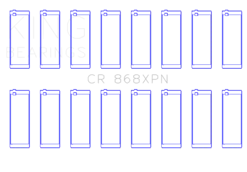 King Engine Bearings Ford V8 4.6L/5.4L Sohc Connecting Rod Bearing Set (8 Pairs) - Size +0.5Mm 1