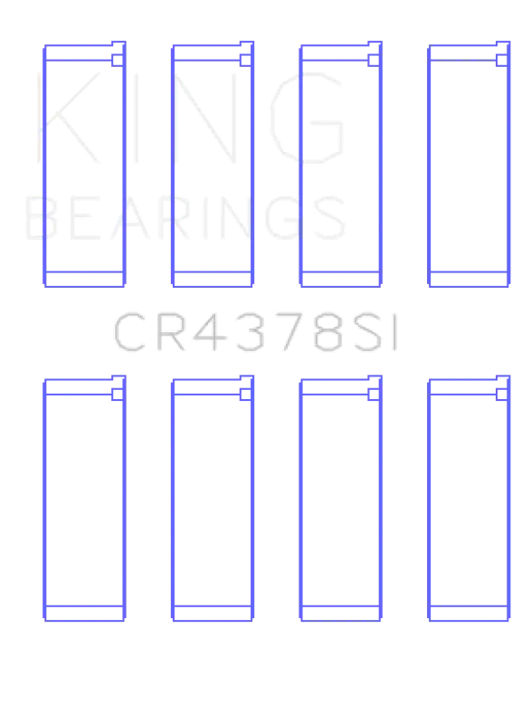 King Engine Bearings Hyundai G4hc/G4hg Epsilon/(Size +0.50Mm) Connecting Rod Bearing Set 1