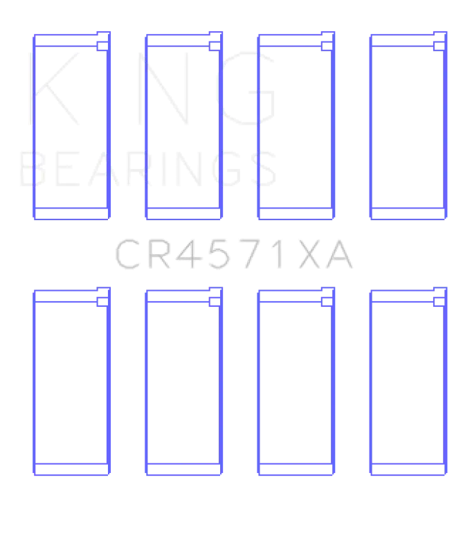 King Engine Bearings Mitsubishi 4D56 (Size +0.50Mm) Connecting Rod Bearing Set 2