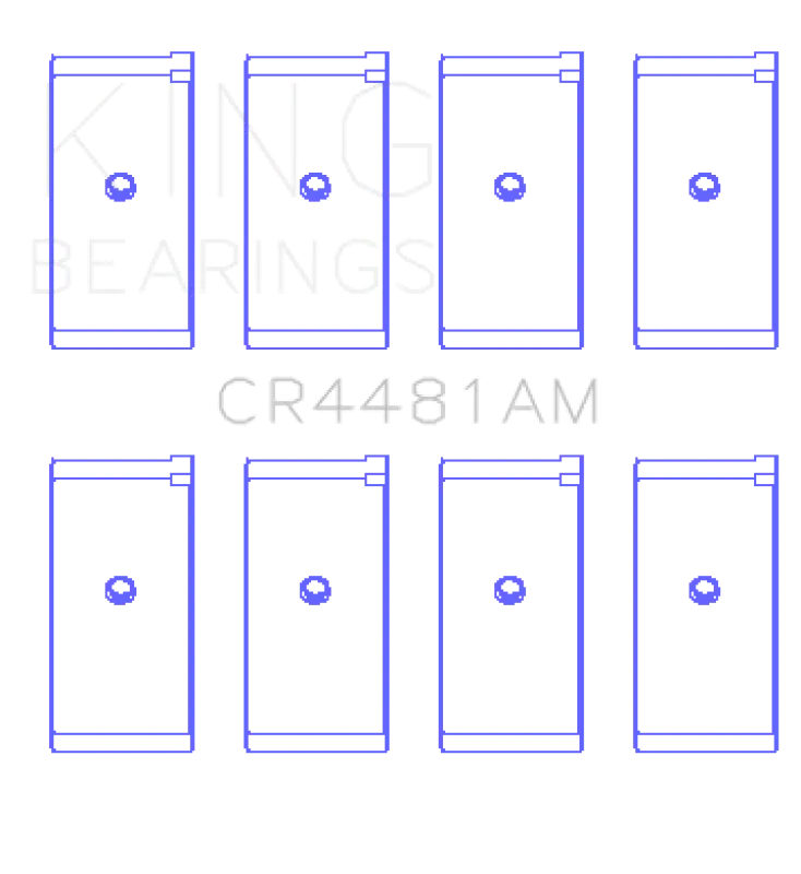 King Engine Bearings Mitsubishi G32/G63 (Size +1.0Mm) Connecting Rod Bearing Set 2