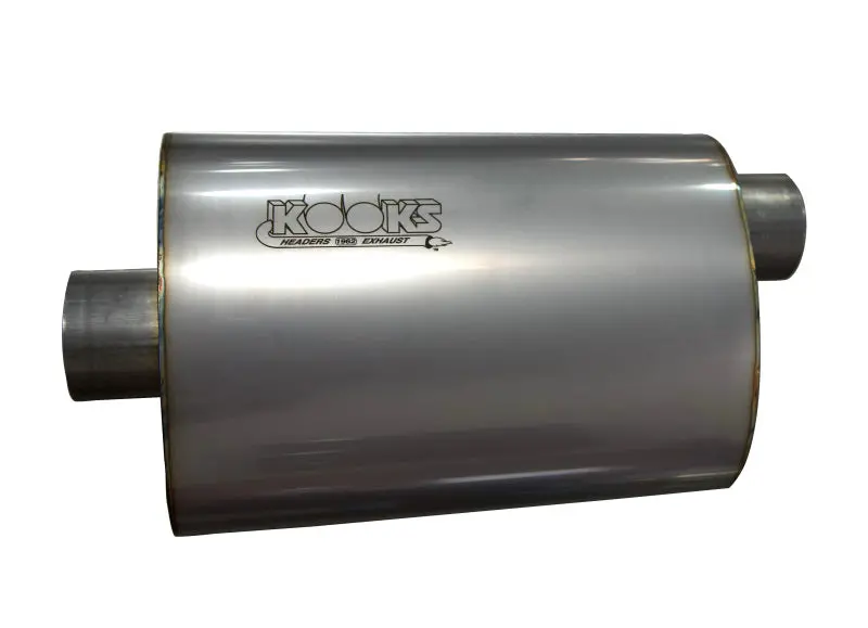 Kooks 2.5In. Oval Center/Offset Muffler 12In. Long Body Stainless Steel 2