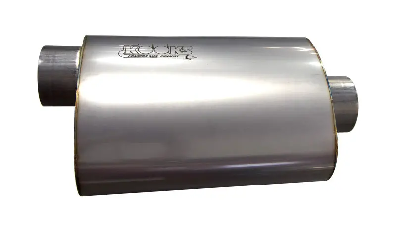 Kooks 3In Oval Center/Offset Muffler 12In Long Body Stainless Steel 1