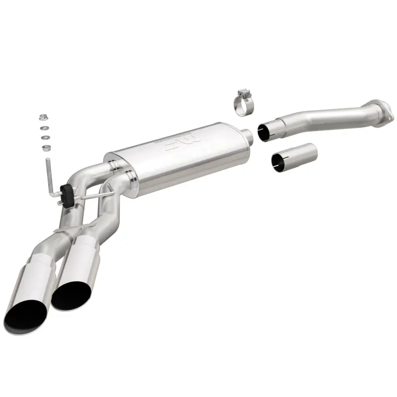 Magnaflow 11-13 Ford F-150 Pickup Dual Same Side Before P/S Rear Tire Stainless Catback Perf Exhaust 1