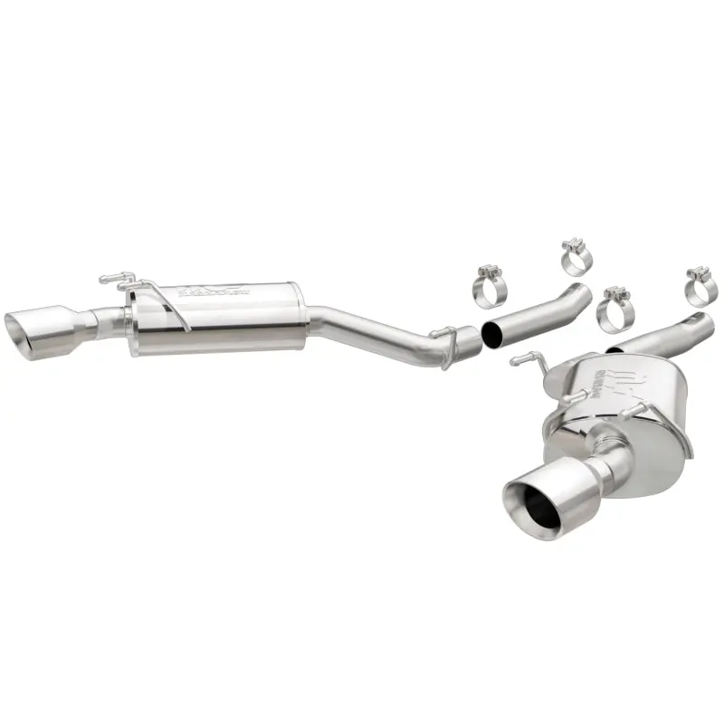 Magnaflow Axle-Back Stainless Dual Split 4In Polished Tips 10-15 Chevrolet Camaro Convert. 3.6L V6 1