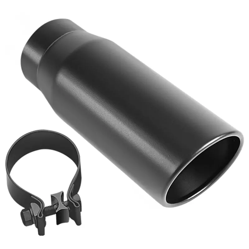 Magnaflow Tip Stainless Black Coated Single Double Round Single Outlet 5In Dia 4In Inlet 13In L 1