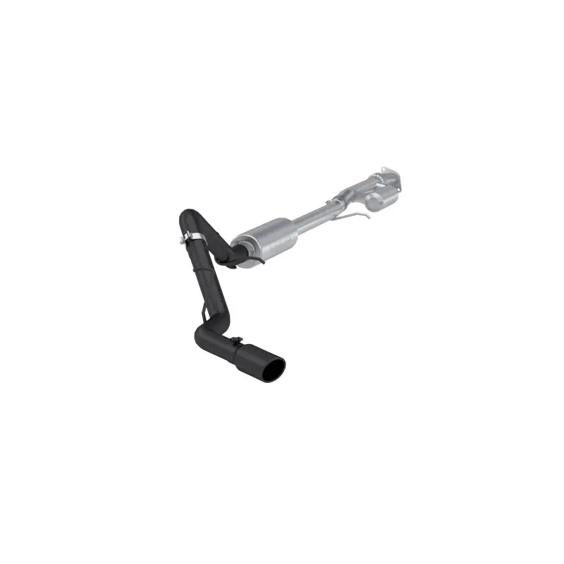 Mbrp 19-24 Gm 1500 Silverado/Sierra 2.7L Blk-Coated Alum. Steel 3In Cat-Back Single Side 4In Blk Tip 1