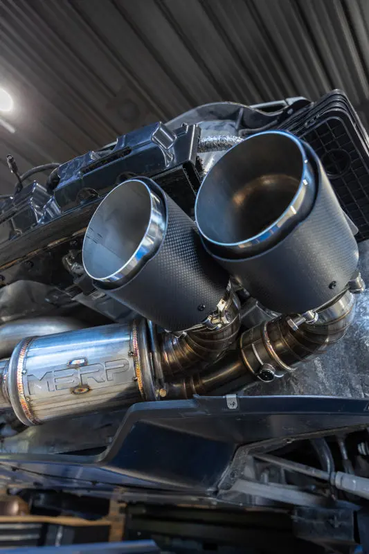 Mbrp 20-24 Chevrolet Corvette C8 3In Active Cat Back Quad Split Rear Exit Exhaust W/ Afm Sims 2