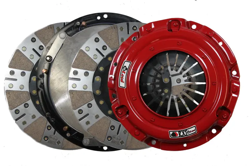 Mcleod Rxt Twin Disc Clutch Kit 18-19 Ford Mustang Rxt 1 X 26 Spline 0 Bal W/164T 8 Bolt Al Flywheel 1