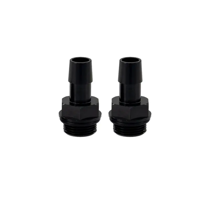 Mishimoto 2Pcs. M20x1.5 1/2In Aluminum Catch Can Fittings - Black 2