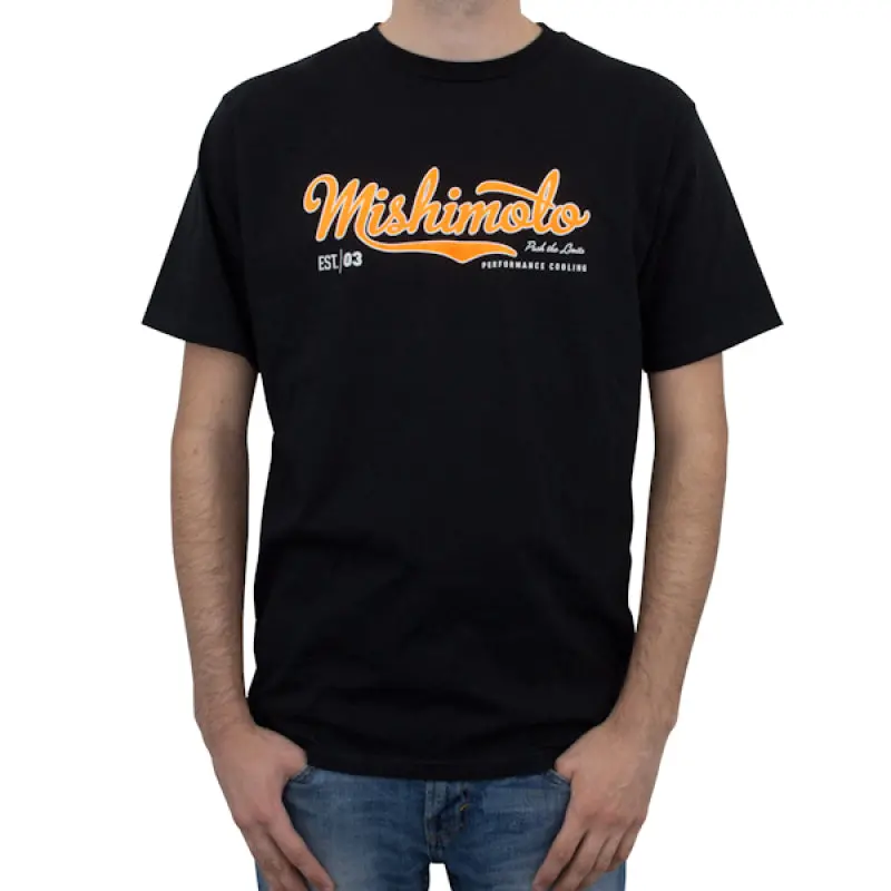 Mishimoto Mens Athletic Script Black T-Shirt - Medium 1