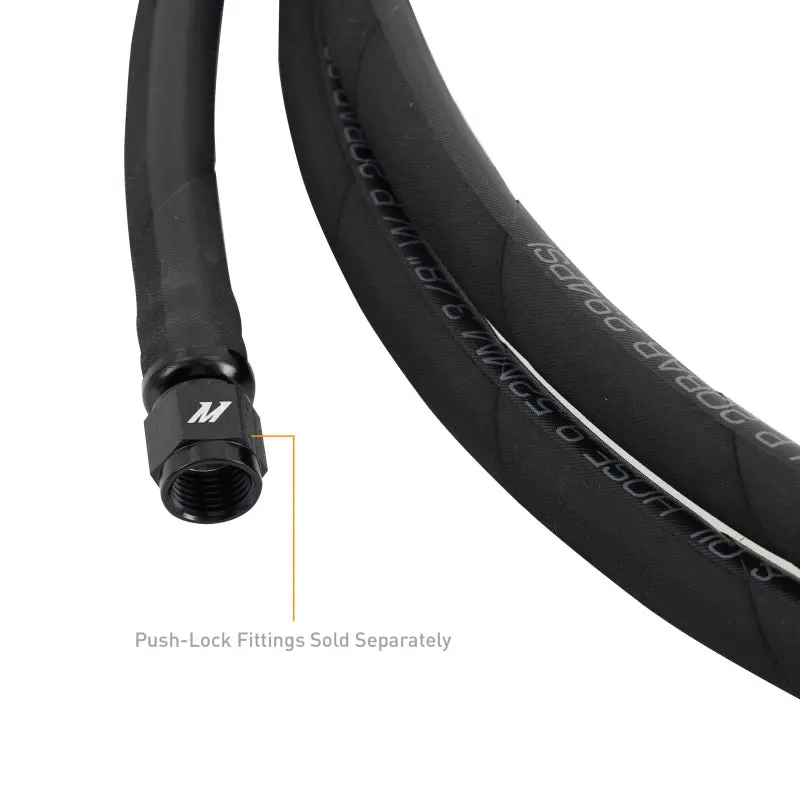 Mishimoto Push Lock Hose, Black, -6An, 240In Length 2