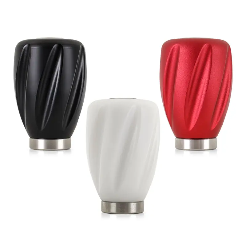 Mishimoto Steel Core Twist Shift Knob White Delrin 1