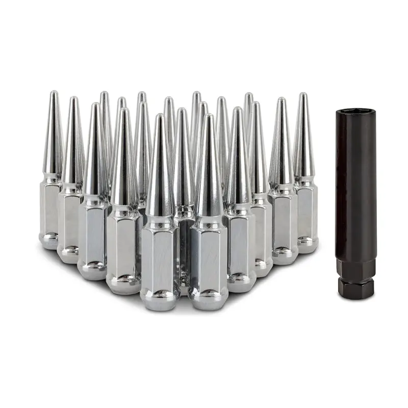 Mishimoto Steel Spiked Lug Nuts M12x1.5 20Pc Set - Chrome 1