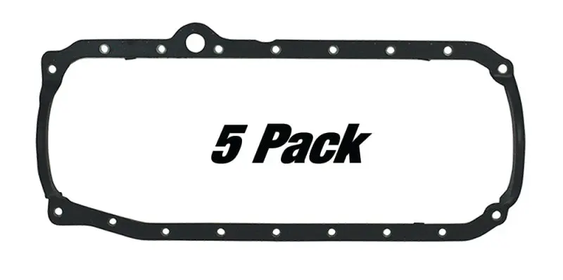 Moroso 1986+ Chevrolet Small Block Oil Pan Gasket - One Piece - Reinforced Steel (5 Pack) 1