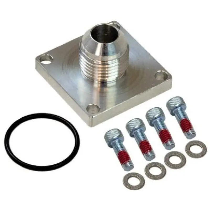 Moroso -8An Male 4-Bolt Square Flange Dry Sump Square Base Fitting 1
