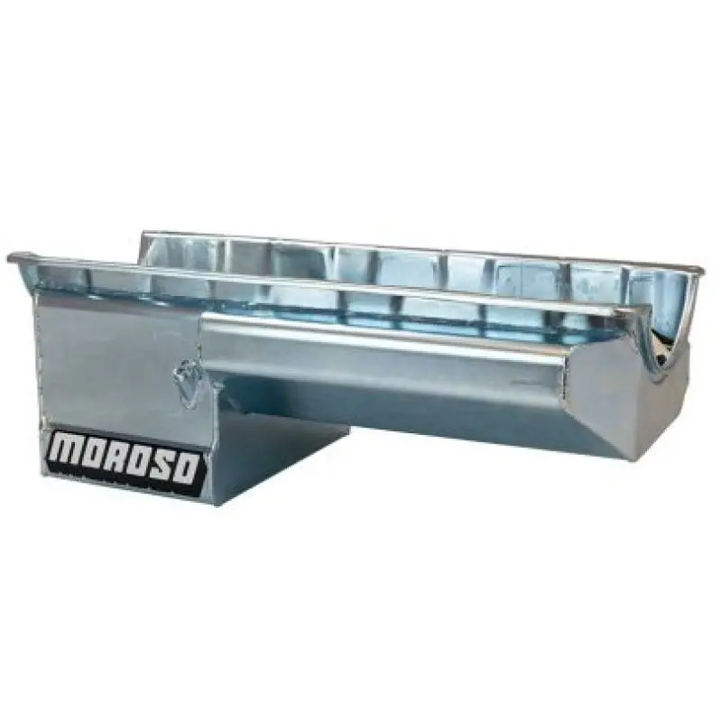 Moroso Bbc Gen V/Vi Drag Race Steel Oil Pan - Clear Zinc 1