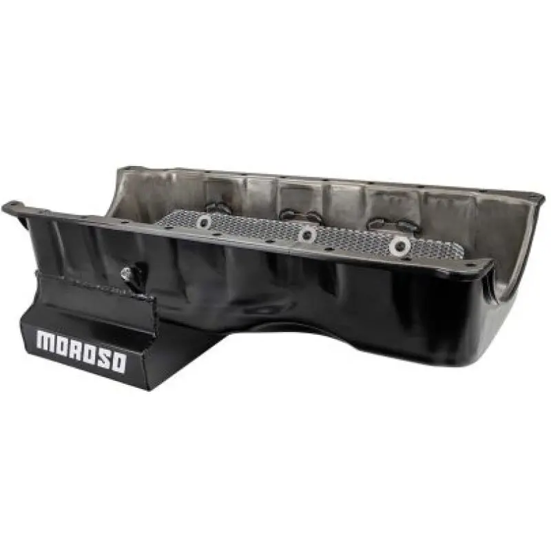 Moroso Bbc Gen V/Vi / Gm Zz632 Wet Sump 8In Steel Oil Pan 1