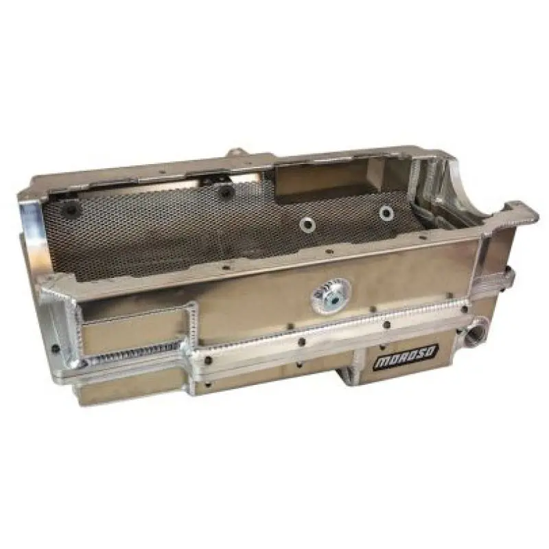 Moroso Brodix 5.00In Bore Space Bbc 2 Piece -16An External Wet Sump Aluminum Oil Pan 1