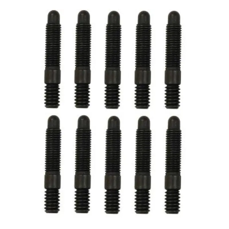 Moroso Bullet Nose Black Ox Studs - 1/4-20 X 1/4-28 X 1.5 Long (10 Pack) 1