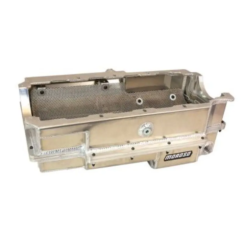Moroso Donovan 500 & 700 Bbc 2-Piece -16An Ext Wet Sump Aluminum Oil Pan W/Double Power Kick Out 1