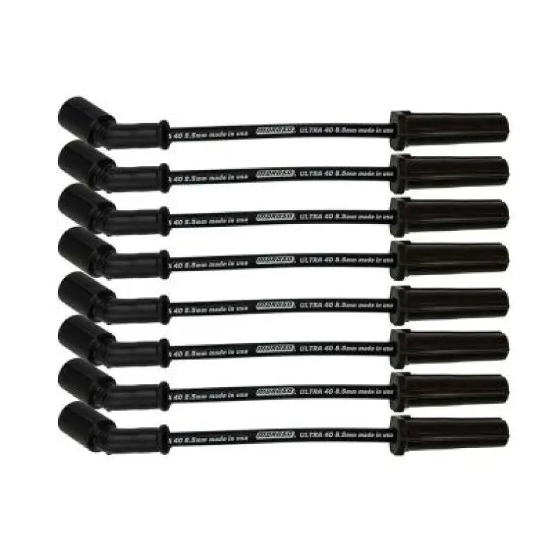 Moroso Gm Ls/Lt 8.5Mm Ultra 40 9.75 In Long Wire Set W/O Alum Heatshield - Black 1