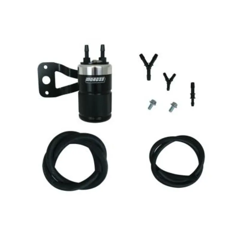 Moroso H-D Twin Cam (W/Vance & Hines Vo2 Air Cleaner Excl Vo2 90) Air Oil Separator - Blk & Polished 1