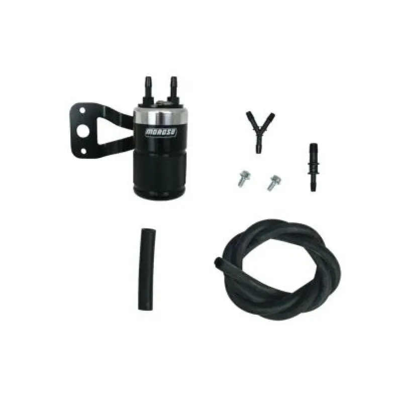 Moroso Harley-Davidson Twin Cam (W/Ss Teardrop Air Cleaner) Air Oil Separator - Black & Polished 1