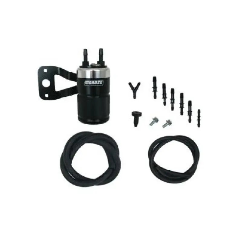 Moroso Harley-Davidson Twin Cam (W/Stock Air Cleaner) Air Oil Separator - Black & Polished 1