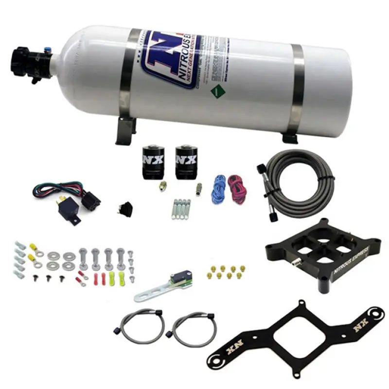Nitrous Express 4500 Covert Crossbar Plate System Pro Power 100-500Hp (15Lb Bottle) 1