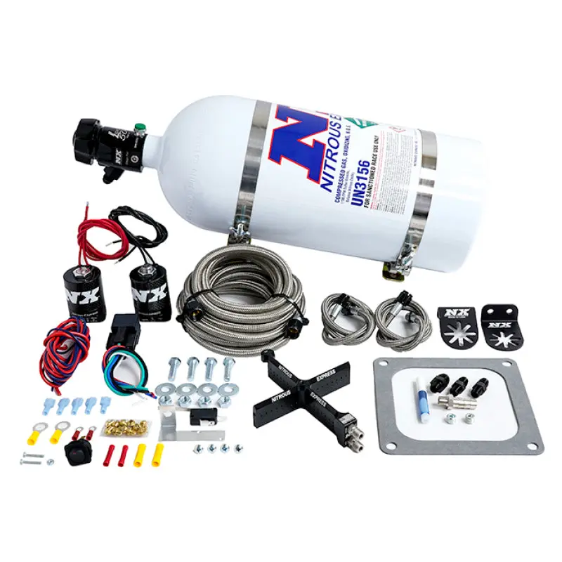 Nitrous Express 4500 Covert Crossbar Plate System Stage 6 50-300Hp (10Lb Bottle) 1