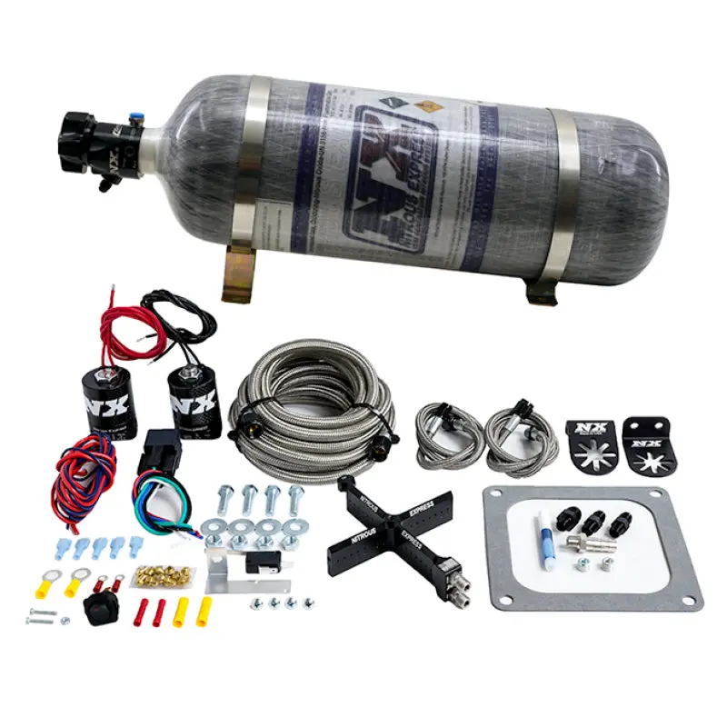 Nitrous Express 4500 Covert Crossbar Plate System Stage 6 50-300Hp (12Lb Bottle) 1
