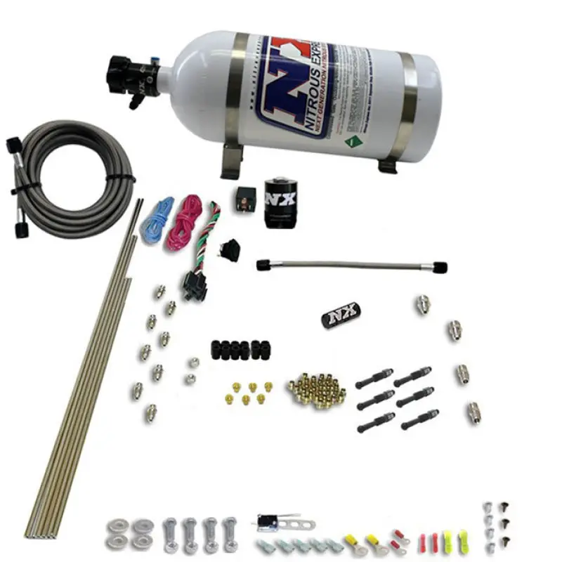 Nitrous Express 6-Cyl Dry Direct Port Nitrous System 15Lb Bottle 1