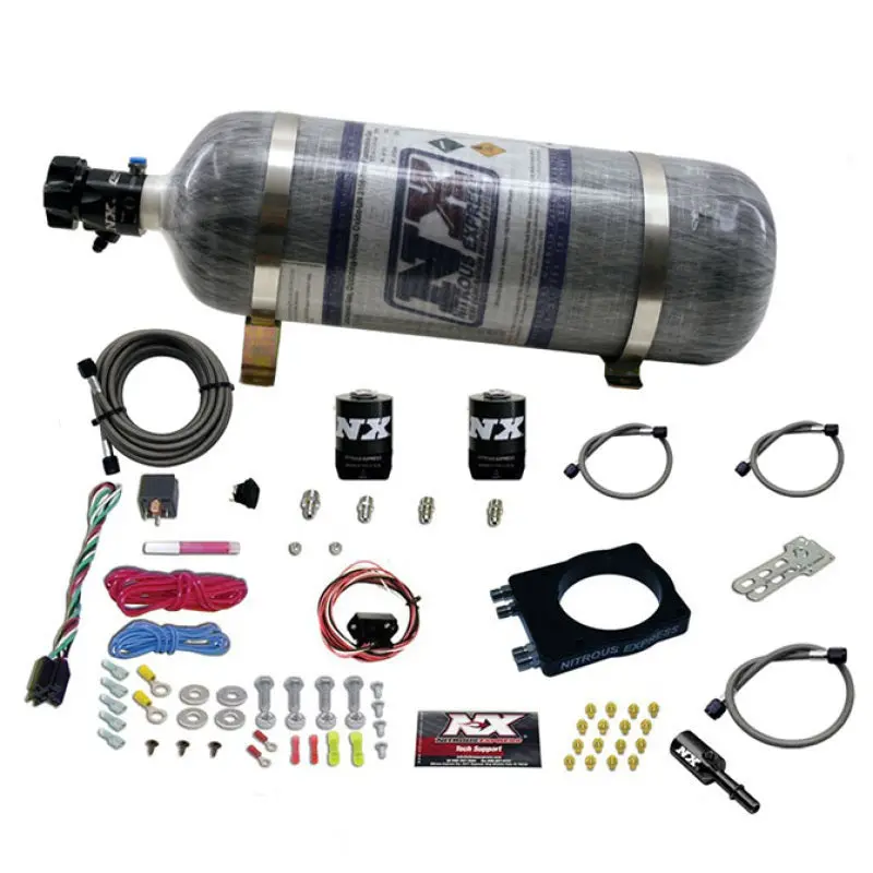 Nitrous Express 90Mm Hemi Plate System (50-400Hp) W/12Lb Bottle 1