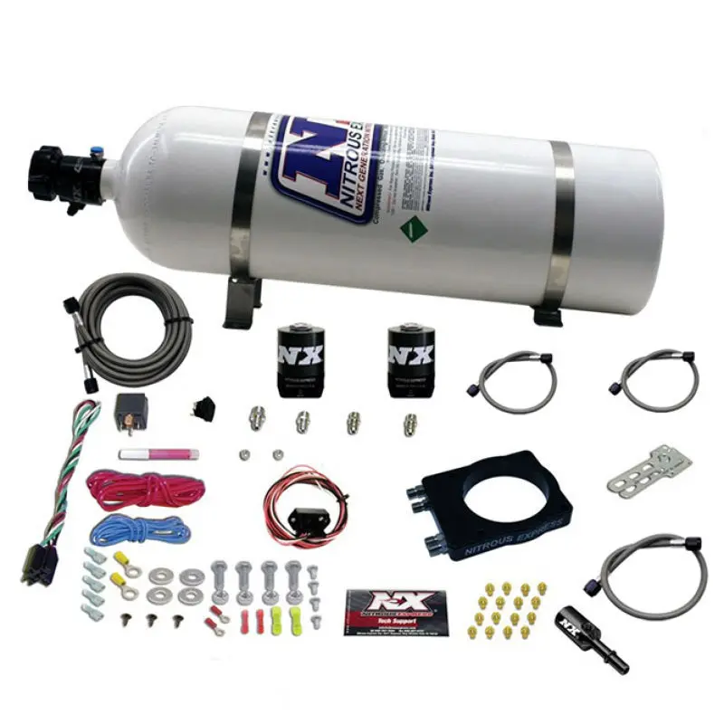 Nitrous Express 90Mm Hemi Plate System (50-400Hp) W/15Lb Bottle 1