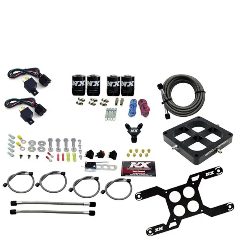 Nitrous Express Dry Quad Stage Billet Crossbar Plate System 100-2000Hp (4500 Flange) W/O Bottle 1