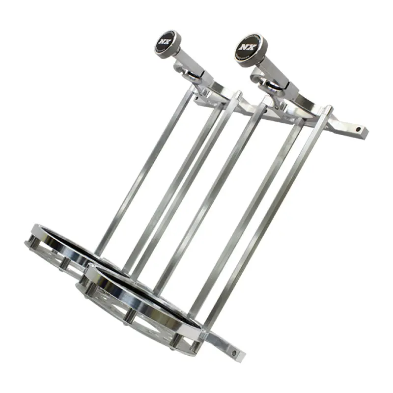 Nitrous Express Stand Up Dual Billet Bottle Bracket For 15Lb Bottle (Flat Mount) 1