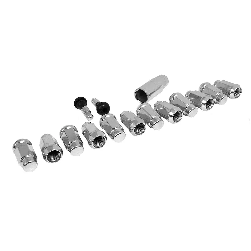 Race Star 14Mmx2.00 Closed End Acorn Deluxe Lug Kit (3/4 Hex) - 12 Pk 1