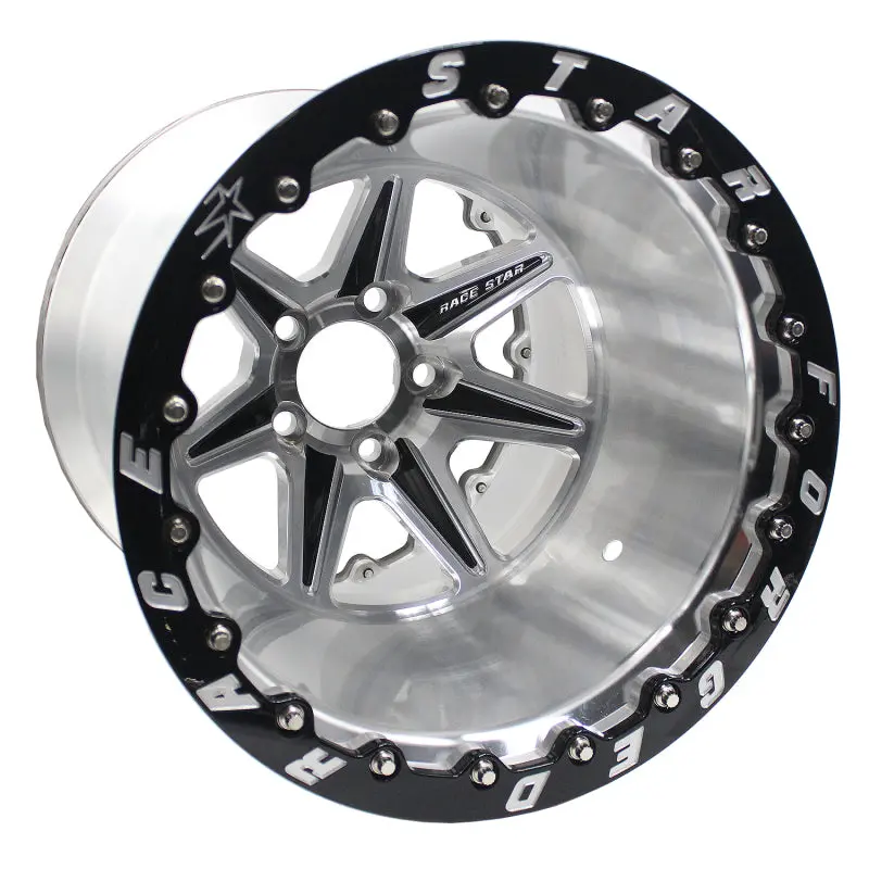 Race Star 72 Valstar 15X10 / 5X4.50Bc / 7.5Bs / 3.072In Cb / Machined W/Black Accents Wheel 1
