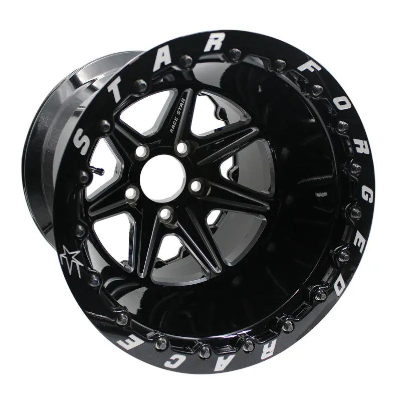 Race Star 72 Valstar 15X12 / 5X4.75Bc / 6.5Bs / 3.072In Cb / Black W/Machined Accents Wheel 1