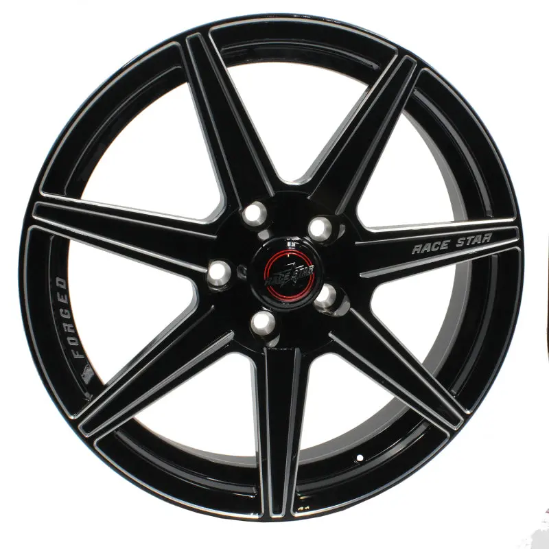 Race Star 72 Valstar 15X3.75 / 5X4.75Bc / 1.75Bs / 3.072In Cb / Black W/Machined Accents Wheel 1